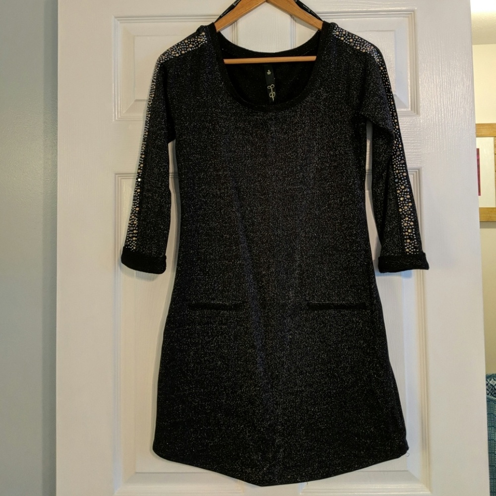 Jessica Simpson glittery black dress/tunic